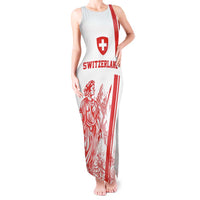 Custom Switzerland Football Tank Maxi Dress Confoederatio Helvetica