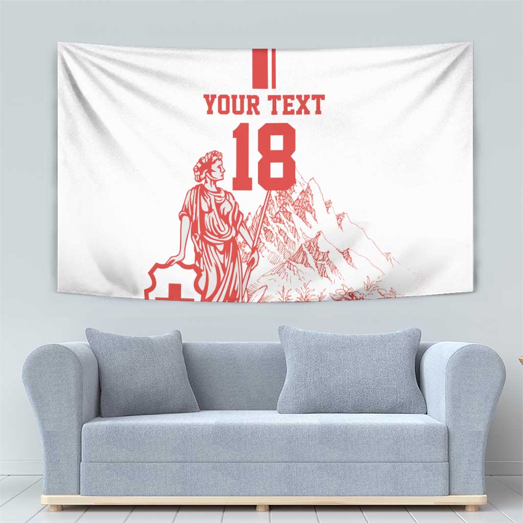 Custom Switzerland Football Tapestry Confoederatio Helvetica