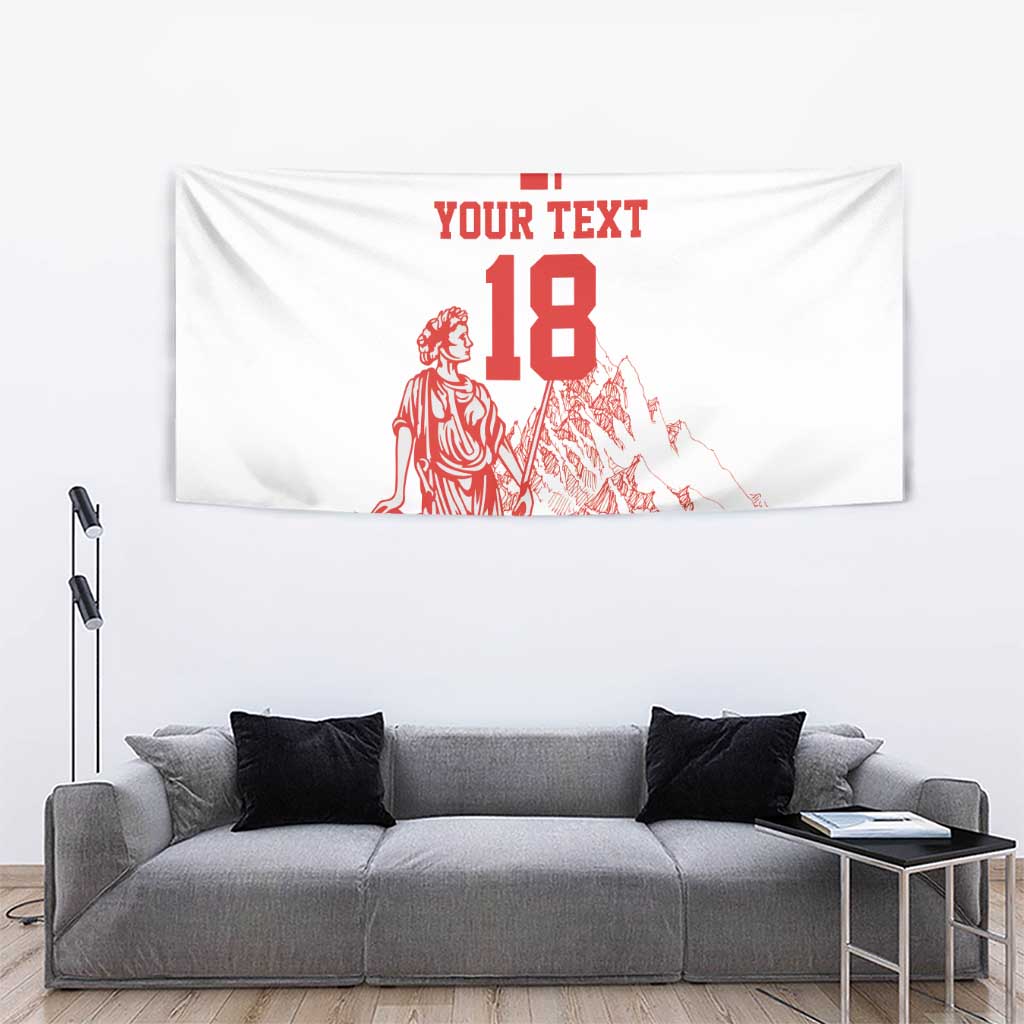 Custom Switzerland Football Tapestry Confoederatio Helvetica