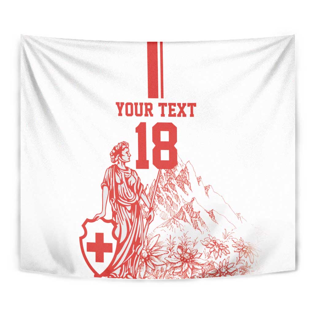 Custom Switzerland Football Tapestry Confoederatio Helvetica