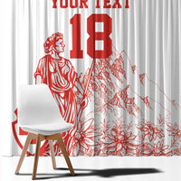 Custom Switzerland Football Window Curtain Confoederatio Helvetica