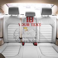 Custom Poland Football Back Car Seat Cover Bialo-Czerwoni Go Champion