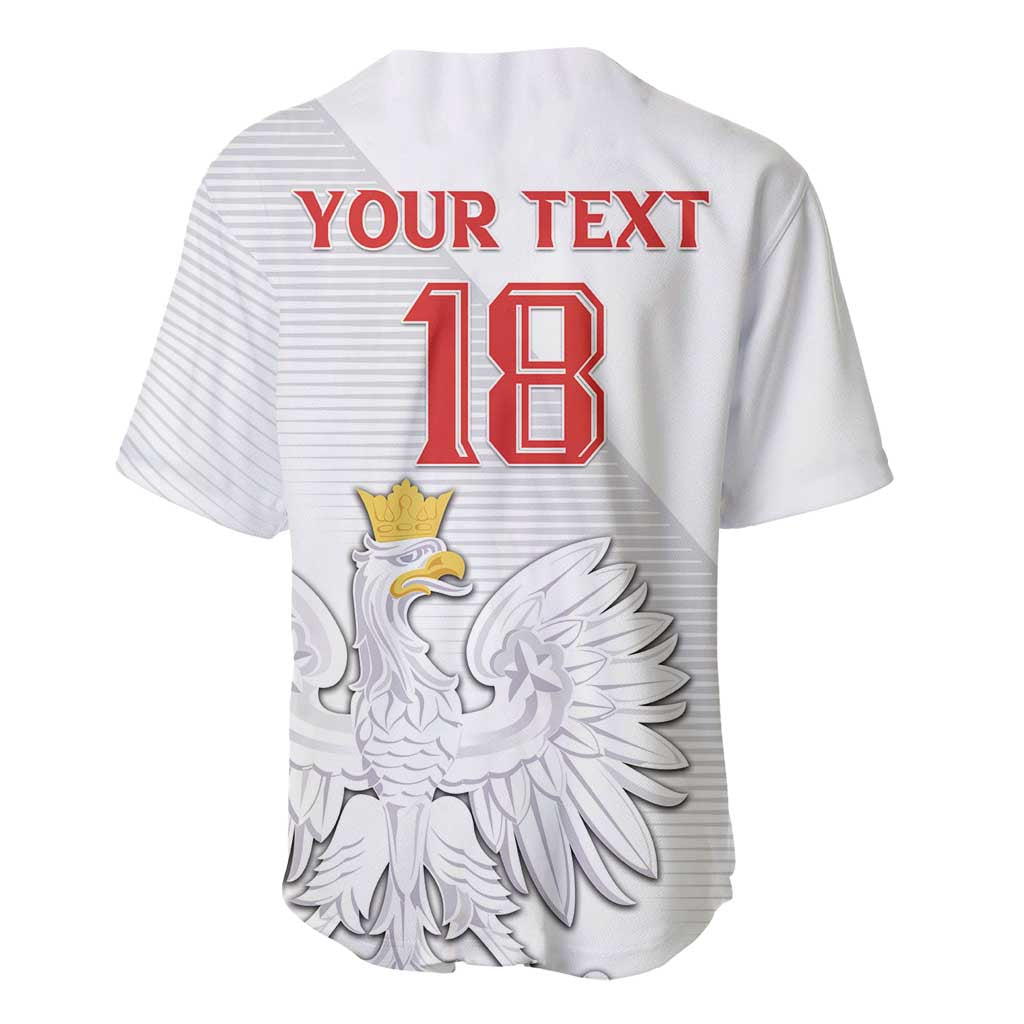 Custom Poland Football Baseball Jersey Bialo-Czerwoni Go Champion