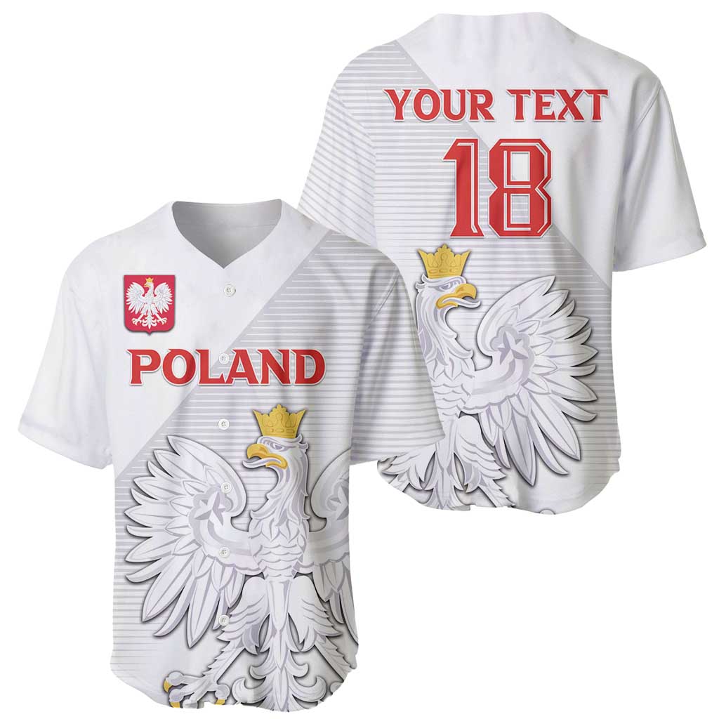Custom Poland Football Baseball Jersey Bialo-Czerwoni Go Champion
