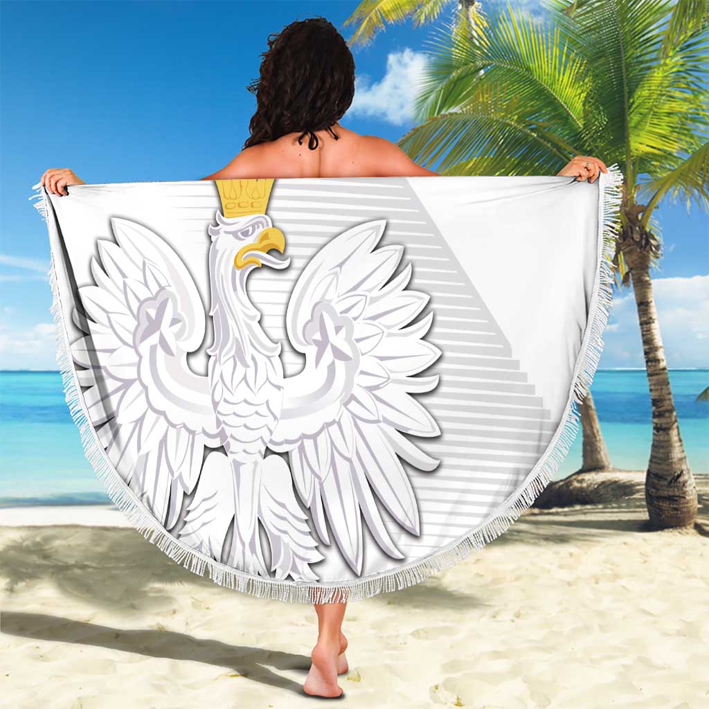 Custom Poland Football Beach Blanket Bialo-Czerwoni Go Champion