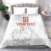 Custom Poland Football Bedding Set Bialo-Czerwoni Go Champion
