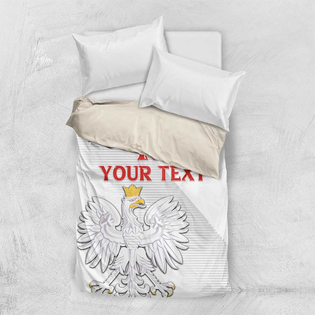 Custom Poland Football Bedding Set Bialo-Czerwoni Go Champion