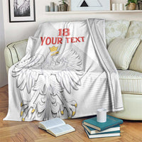 Custom Poland Football Blanket Bialo-Czerwoni Go Champion