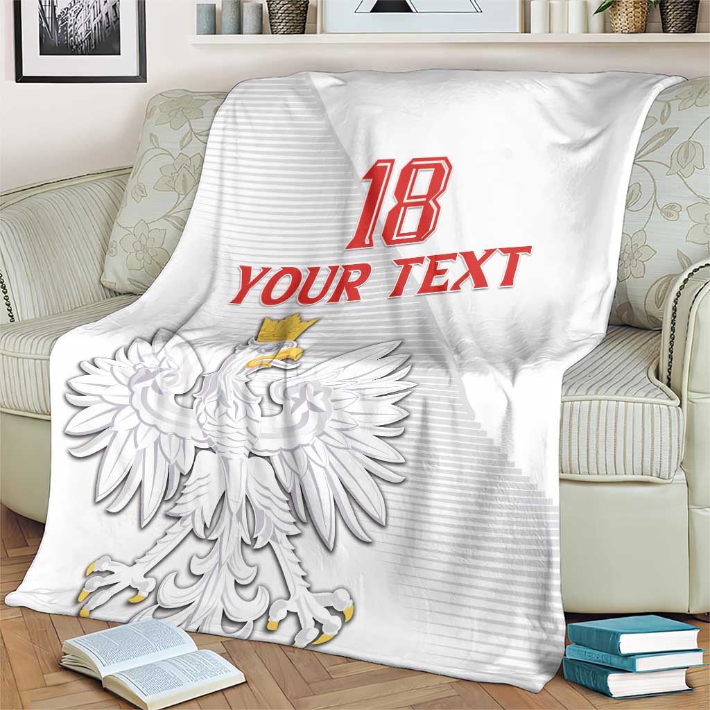 Custom Poland Football Blanket Bialo-Czerwoni Go Champion