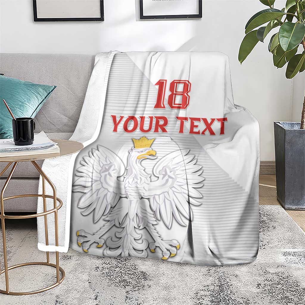 Custom Poland Football Blanket Bialo-Czerwoni Go Champion