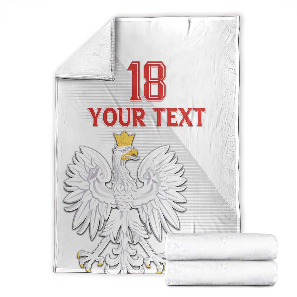 Custom Poland Football Blanket Bialo-Czerwoni Go Champion