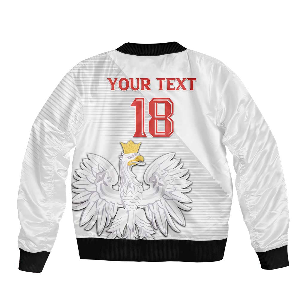 Custom Poland Football Bomber Jacket Bialo-Czerwoni Go Champion