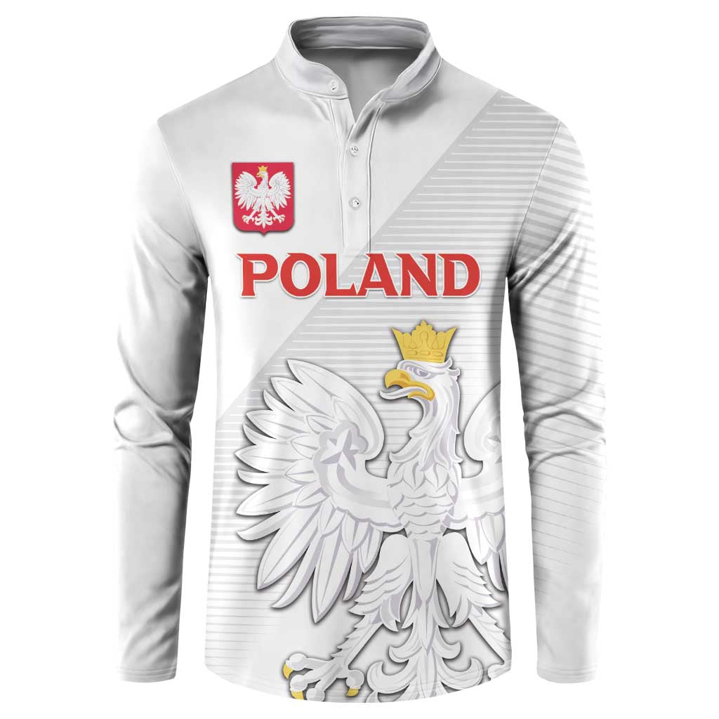 Custom Poland Football Button Sweatshirt Bialo-Czerwoni Go Champion