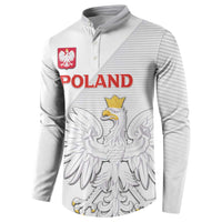 Custom Poland Football Button Sweatshirt Bialo-Czerwoni Go Champion