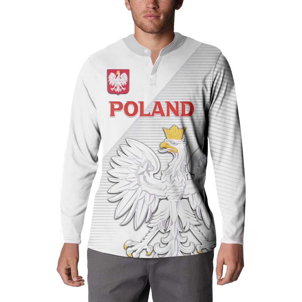 Custom Poland Football Button Sweatshirt Bialo-Czerwoni Go Champion
