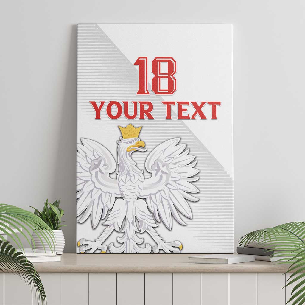 Custom Poland Football Canvas Wall Art Bialo-Czerwoni Go Champion