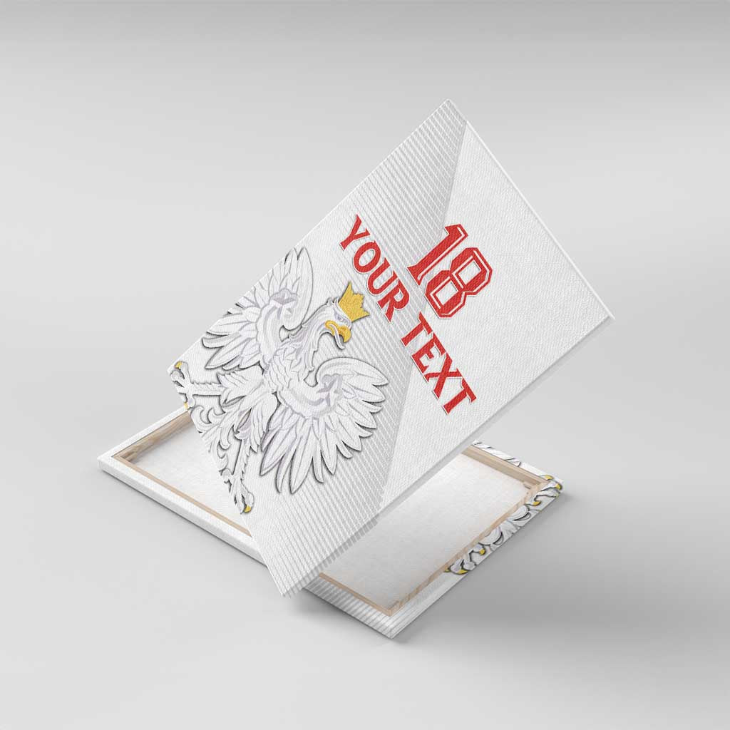 Custom Poland Football Canvas Wall Art Bialo-Czerwoni Go Champion