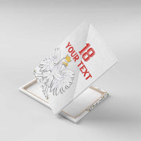 Custom Poland Football Canvas Wall Art Bialo-Czerwoni Go Champion