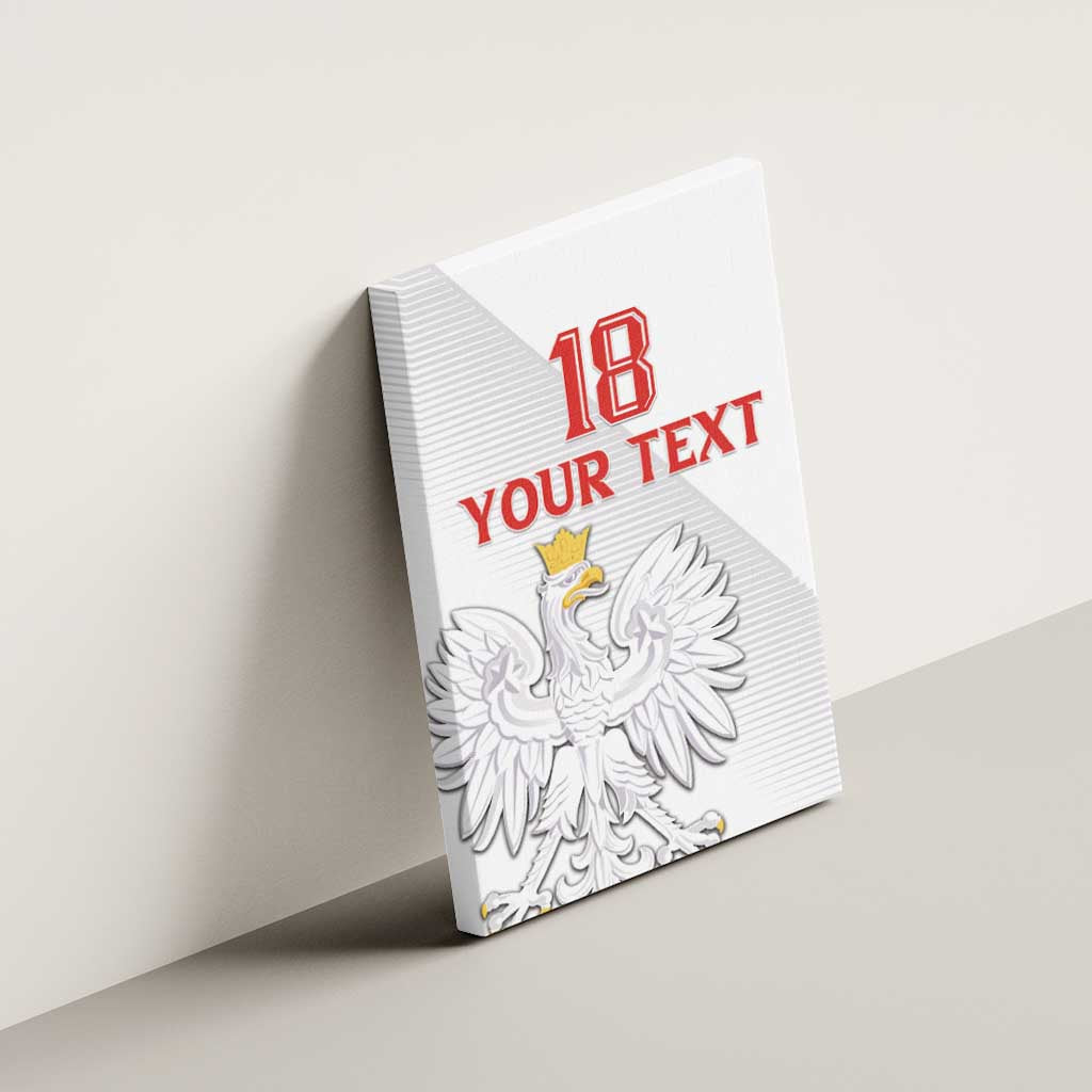 Custom Poland Football Canvas Wall Art Bialo-Czerwoni Go Champion