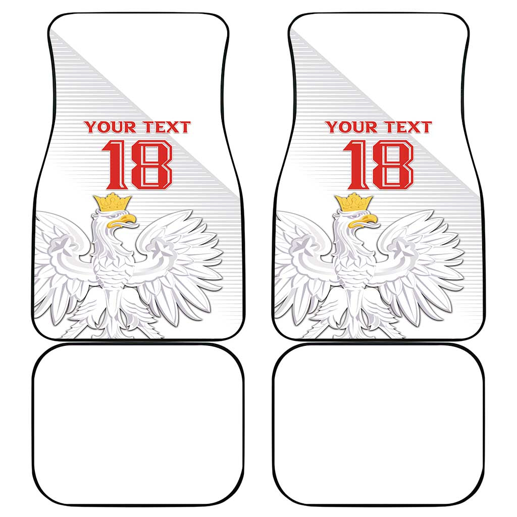 Custom Poland Football Car Mats Bialo-Czerwoni Go Champion