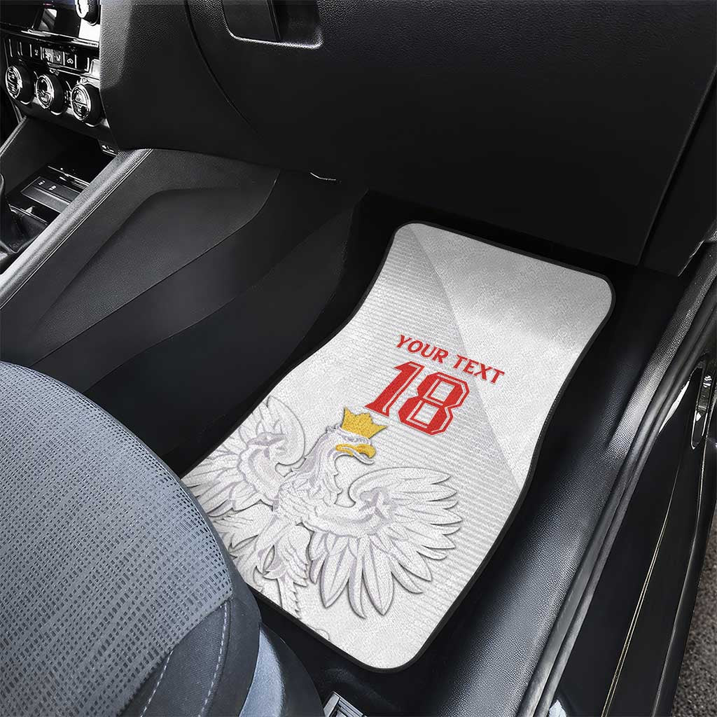 Custom Poland Football Car Mats Bialo-Czerwoni Go Champion