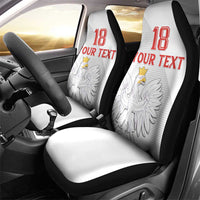 Custom Poland Football Car Seat Cover Bialo-Czerwoni Go Champion