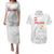 Custom Poland Football Couples Matching Puletasi and Hawaiian Shirt Bialo-Czerwoni Go Champion