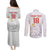 Custom Poland Football Couples Matching Puletasi and Long Sleeve Button Shirt Bialo-Czerwoni Go Champion