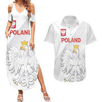 Custom Poland Football Couples Matching Summer Maxi Dress and Hawaiian Shirt Bialo-Czerwoni Go Champion