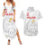 Custom Poland Football Couples Matching Summer Maxi Dress and Hawaiian Shirt Bialo-Czerwoni Go Champion
