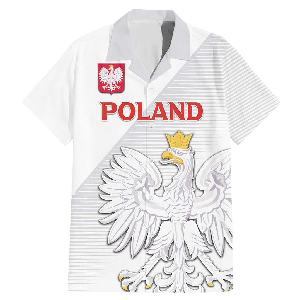 Custom Poland Football Family Matching Mermaid Dress and Hawaiian Shirt Bialo-Czerwoni Go Champion