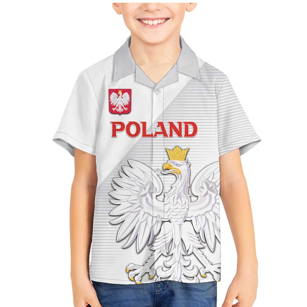 Custom Poland Football Family Matching Mermaid Dress and Hawaiian Shirt Bialo-Czerwoni Go Champion