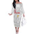 Custom Poland Football Family Matching Off The Shoulder Long Sleeve Dress and Hawaiian Shirt Bialo-Czerwoni Go Champion