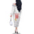 Custom Poland Football Family Matching Off The Shoulder Long Sleeve Dress and Hawaiian Shirt Bialo-Czerwoni Go Champion