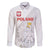 Custom Poland Football Family Matching Off Shoulder Short Dress and Hawaiian Shirt Bialo-Czerwoni Go Champion