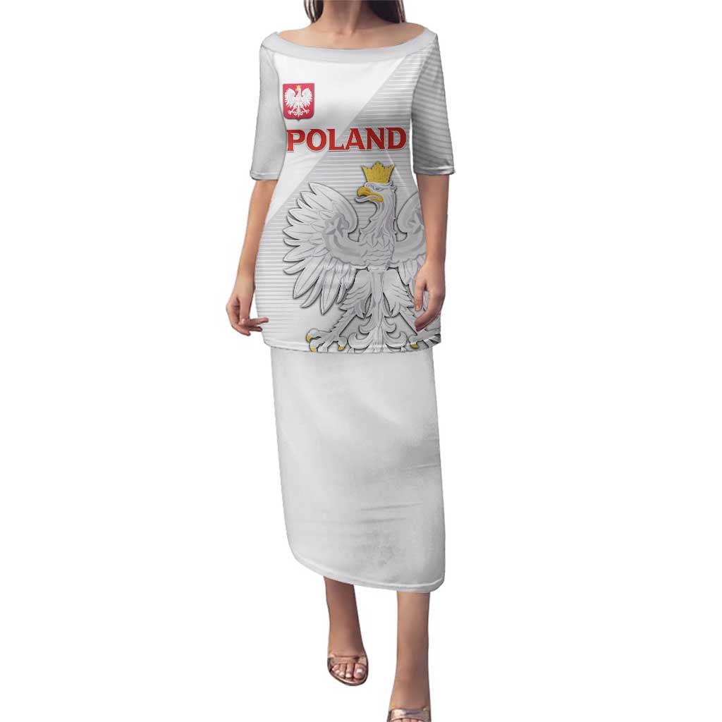 Custom Poland Football Family Matching Puletasi and Hawaiian Shirt Bialo-Czerwoni Go Champion