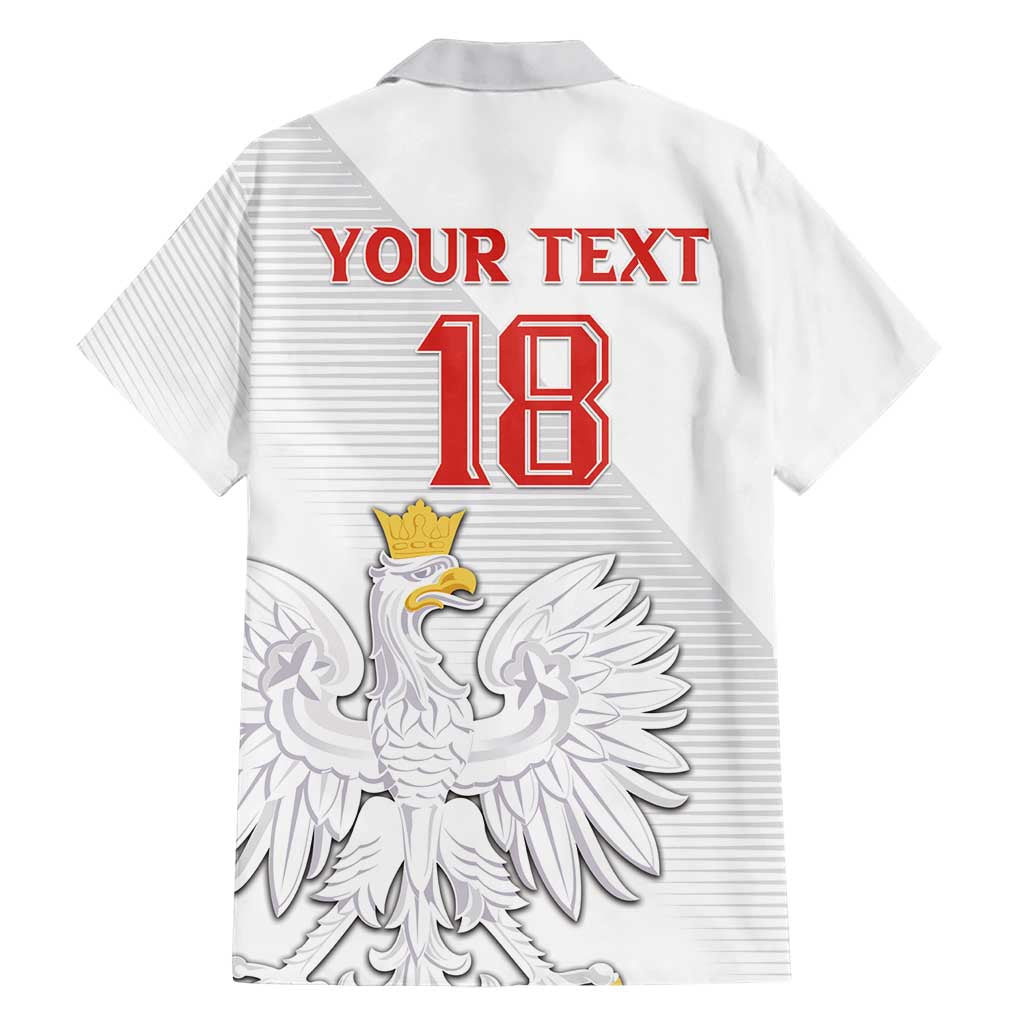 Custom Poland Football Family Matching Short Sleeve Bodycon Dress and Hawaiian Shirt Bialo-Czerwoni Go Champion