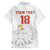 Custom Poland Football Family Matching Short Sleeve Bodycon Dress and Hawaiian Shirt Bialo-Czerwoni Go Champion