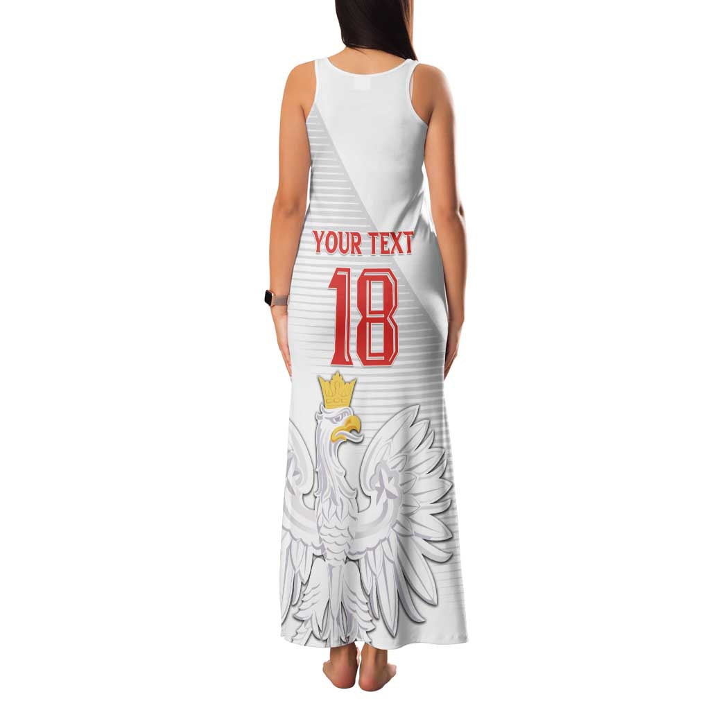 Custom Poland Football Family Matching Tank Maxi Dress and Hawaiian Shirt Bialo-Czerwoni Go Champion