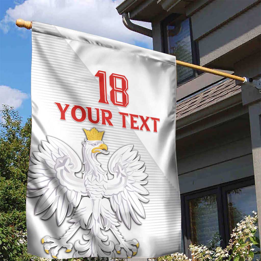 Custom Poland Football Garden Flag Bialo-Czerwoni Go Champion