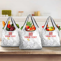Custom Poland Football Grocery Bag Bialo-Czerwoni Go Champion