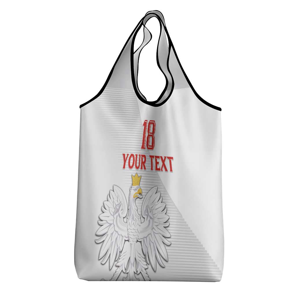 Custom Poland Football Grocery Bag Bialo-Czerwoni Go Champion