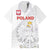 Custom Poland Football Hawaiian Shirt Bialo-Czerwoni Go Champion