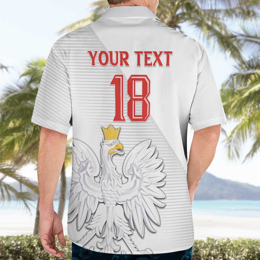 Custom Poland Football Hawaiian Shirt Bialo-Czerwoni Go Champion