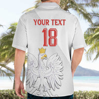 Custom Poland Football Hawaiian Shirt Bialo-Czerwoni Go Champion