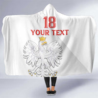 Custom Poland Football Hooded Blanket Bialo-Czerwoni Go Champion