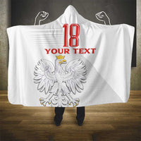 Custom Poland Football Hooded Blanket Bialo-Czerwoni Go Champion