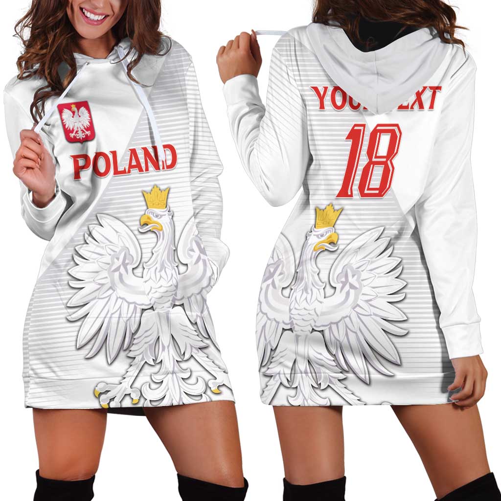 Custom Poland Football Hoodie Dress Bialo-Czerwoni Go Champion