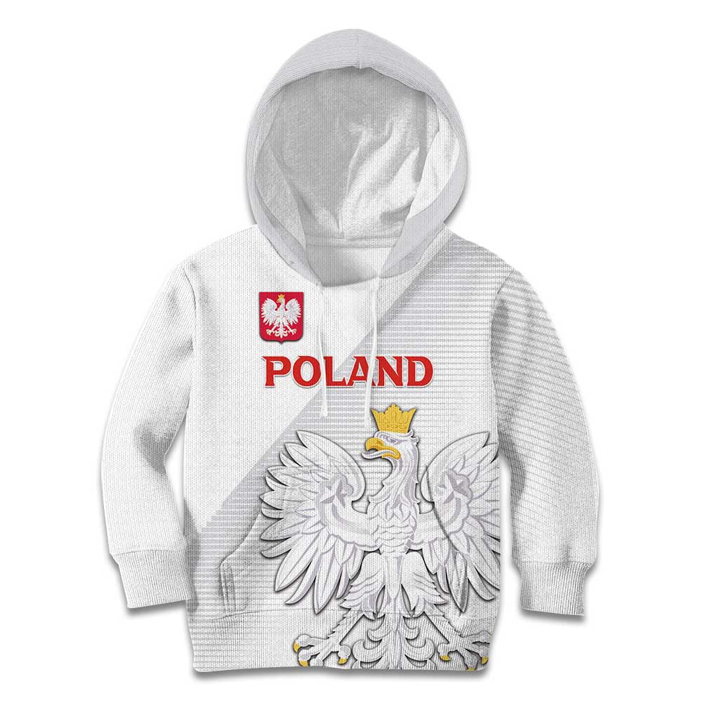 Custom Poland Football Kid Hoodie Bialo-Czerwoni Go Champion