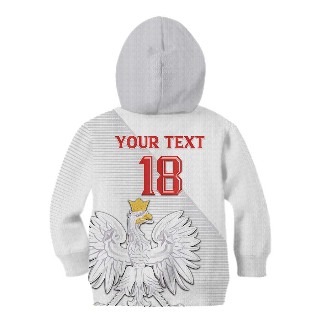 Custom Poland Football Kid Hoodie Bialo-Czerwoni Go Champion